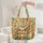 Fennec Fox Saguaro Cactus Prickly Pear Desert Flowers - Wildlife Lover Gift Quilted Tote Bag - 5