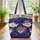 Teapots Teacups Flowers Swirling Vines Banner Your Name - Home Decor Gift for Tea Lover Quilted Tote Bag - 3