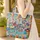 Organic Swirling Cat Your Name Ribbon - Everyday Carry Cat Lover Gift Quilted Tote Bag - 4