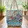 Organic Swirling Cat Your Name Ribbon - Everyday Carry Cat Lover Gift Quilted Tote Bag - 3