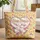 Personalized Nuzzling Bunnies Stars Hearts - Birthday Gift for Child Quilted Tote Bag - 1