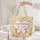 Personalized Nuzzling Bunnies Stars Hearts - Birthday Gift for Child Quilted Tote Bag - 5