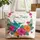 Hummingbird Hibiscus Flowers Lush Tropical Leaves Floral Wreath Tropical Lifestyle Quilted Tote Bag - 1