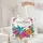 Hummingbird Hibiscus Flowers Lush Tropical Leaves Floral Wreath Tropical Lifestyle Quilted Tote Bag - 5