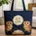 Personalized Owls Stars Moons Night Sky - Wildlife Lover Gift for Kids Quilted Tote Bag - 1