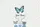 Blue Black Butterfly Daisy Floral Wreath - Everyday Personalized Gift Quilted Tote Bag - 7