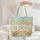 Camper Van Wildflowers Personalized Name - Adventure Travel Gift for Nature Lovers Quilted Tote Bag - 5