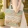 Camper Van Wildflowers Personalized Name - Adventure Travel Gift for Nature Lovers Quilted Tote Bag - 4