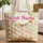 Bunnies Nuzzling Garden Flowers Name Wreath - Storybook Lover Gift for Everyday Carry Quilted Tote Bag - 1
