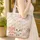 Vintage Camper Van Seashells Floral Wreath - Coastal Travel Lifestyle Gift Quilted Tote Bag - 4