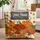 Scattered Autumn Pumpkins Gourds Maple Oak Leaves Swirling Vine - Harvest Season Gift Quilted Tote Bag - 1