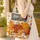 Scattered Autumn Pumpkins Gourds Maple Oak Leaves Swirling Vine - Harvest Season Gift Quilted Tote Bag - 4