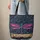 Stained Glass Dragonfly Personalized Name Swirling Waves Everyday Gift Quilted Tote Bag - 6