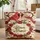 Nuzzling Cardinals Red Roses Heart Branches - Bird Lover Everyday Gift Quilted Tote Bag - 1