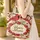 Nuzzling Cardinals Red Roses Heart Branches - Bird Lover Everyday Gift Quilted Tote Bag - 4