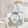 Bluebonnet Flowers Personalized Name Wreath - Everyday Floral Gift Quilted Tote Bag - 5