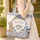Bluebonnet Flowers Personalized Name Wreath - Everyday Floral Gift Quilted Tote Bag - 4