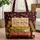 Personalized Vintage Books & Candles Botanical Vines - Book Lover Gift Quilted Tote Bag - 1