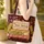 Personalized Vintage Books & Candles Botanical Vines - Book Lover Gift Quilted Tote Bag - 4
