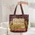 Personalized Vintage Books & Candles Botanical Vines - Book Lover Gift Quilted Tote Bag - 5