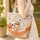 Shih Tzu Puppy Hammock Reading Book Botanical Flowers - Dog Lover Everyday Gift Quilted Tote Bag - 4