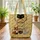 Black Cat Crescent Moon Stars Butterflies Swirling Vines - Everyday Tote for Cat Lover Quilted Tote Bag - 3