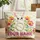 Bunny Folk Art Flowers Floral Wreath "Your Name" - Everyday Tote Gift Quilted Tote Bag - 1