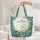 Nuzzling Bunnies Floral Wreath Personalized Name - Thoughtful Gift for Her Quilted Tote Bag - 5
