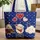 Patriotic Stars Stripes Hearts Flag Independence Day Celebration Gift Quilted Tote Bag - 1