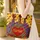 Female Figures Floral Dresses Your Name Heart Cartouche - Lifestyle Gift for Women Quilted Tote Bag - 4