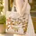 Dancing Foxes Personalized Name Ribbon - Wildlife Lover Gift for Fox Lover Quilted Tote Bag - 4
