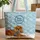 Cavalier King Charles Spaniel Snowflakes Personalized Name - Winter Holiday Dog Gift Quilted Tote Bag - 1