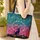 Black Cat Wildflower Floral Wreath Starry Night - Cat Lover Everyday Gift Quilted Tote Bag - 4