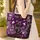 Personalized Black Cat Purple Butterflies Lavender Daisy Floral - Everyday Cat Lover Gift Quilted Tote Bag - 4
