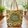 Bunnies Sunflowers Rolling Hills Floral Wreath - Everyday Tote Gift for Kids Quilted Tote Bag - 3