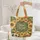 Bunnies Sunflowers Rolling Hills Floral Wreath - Everyday Tote Gift for Kids Quilted Tote Bag - 5