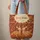 Baby Deer Nuzzling Autumn Leaves Swirling Vines Berries - Fall Nature Lover Gift Quilted Tote Bag - 6