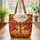 Baby Deer Nuzzling Autumn Leaves Swirling Vines Berries - Fall Nature Lover Gift Quilted Tote Bag - 3