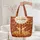 Baby Deer Nuzzling Autumn Leaves Swirling Vines Berries - Fall Nature Lover Gift Quilted Tote Bag - 5