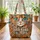 Patchwork Cat Face Boho Floral Vines Personalized - Cat Lover Lifestyle Gift Quilted Tote Bag - 3