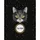 Black Cat Swirling Fur Name Starbursts - Everyday Use for Cat Lovers Quilted Tote Bag - 7