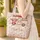 Retro Camper Van Heart Wreaths Rose Garlands Fairy Lights - Everyday Tote for Travelers Quilted Tote Bag - 4