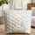 Bunnies Nuzzling Wildflowers Floral Wreath Personal Name - Everyday Tote Quilted Tote Bag - 1