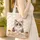 Ragdoll Cat Piercing Blue Eyes Personalized Name Calligraphy - Everyday Tote Pet Lover Gift Quilted Tote Bag - 5