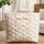 Scattered Roses Leaves Bows Bunnies Nuzzling Floral Wreath - Wildlife Lover Gift Quilted Tote Bag - 1