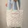 Scattered Roses Leaves Bows Bunnies Nuzzling Floral Wreath - Wildlife Lover Gift Quilted Tote Bag - 6