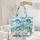 Sea Turtles Ocean Waves Seashells - Ocean Lover Gift Quilted Tote Bag - 5