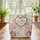 Flamingos Heart Shape Tropical Hibiscus Foliage - Nature Lover Gift Quilted Tote Bag - 3