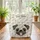 Pug Dog Daisy Gingham Check 'Your Name' Wreath Hearts Leaves - Personalized Pet Lover Everyday Gift Quilted Tote Bag - 3