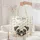 Pug Dog Daisy Gingham Check 'Your Name' Wreath Hearts Leaves - Personalized Pet Lover Everyday Gift Quilted Tote Bag - 5